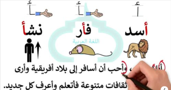 the letter أ